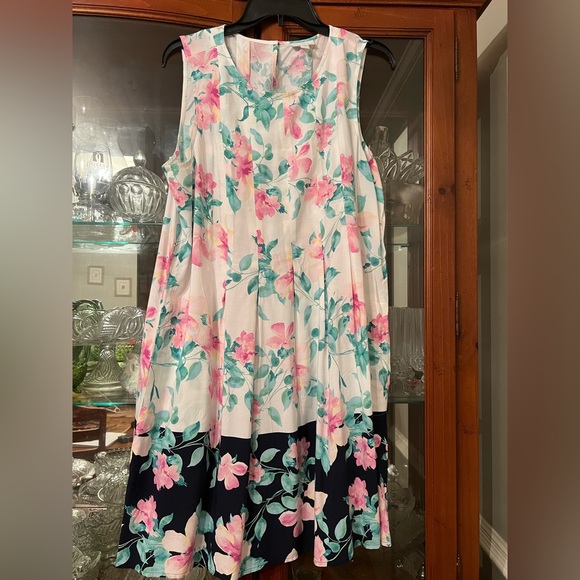 J Jill Women’s L Floral Dress - Picture 1 of 6